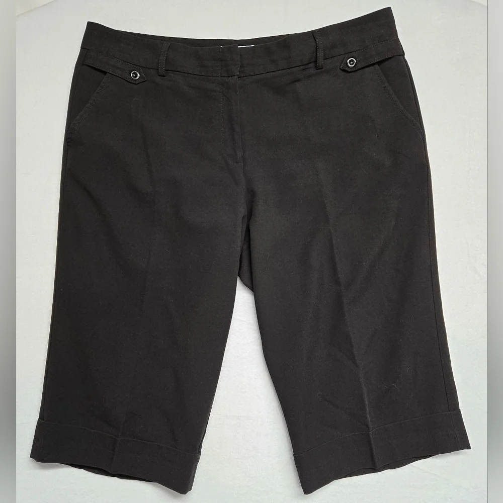 Dress Barn Black Bermuda Shorts